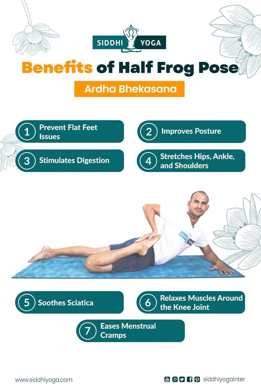 Relieve Stress and Anxiety with Prone Half Frog Pose. Enhance Your Com... |  TikTok