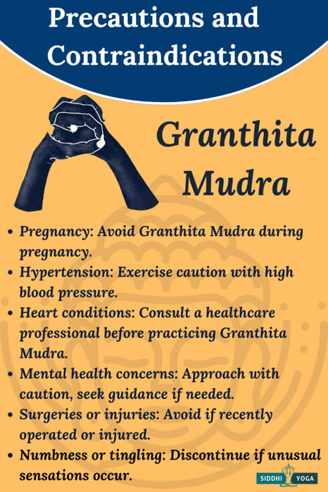 granthita mudra precautions